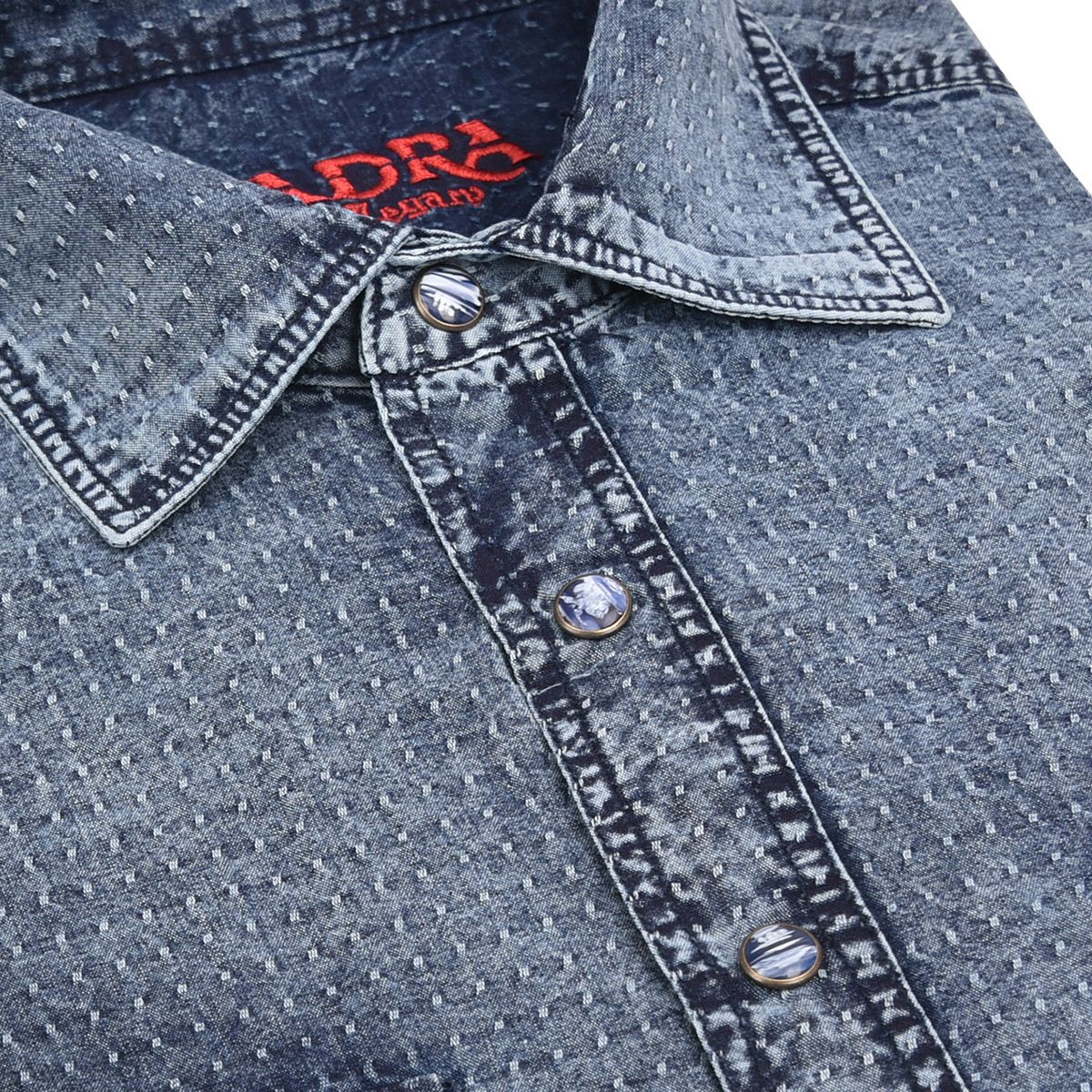 CM00100 - Cuadra blue cowboy fashion cotton shirt for men-Kuet.us