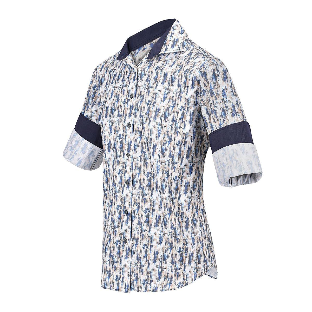 CM00361 - Cuadra multicolor fashion western long sleeve cotton shirt for men-Kuet.us