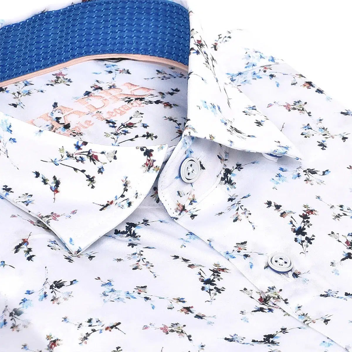 CM04609 - Cuadra white casual fashion short sleeve cotton shirt.-Kuet.us