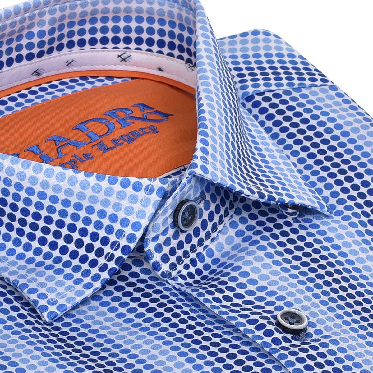 CM04619 - Cuadra blue casual fashion long sleeve cotton shirt for men.-Kuet.us