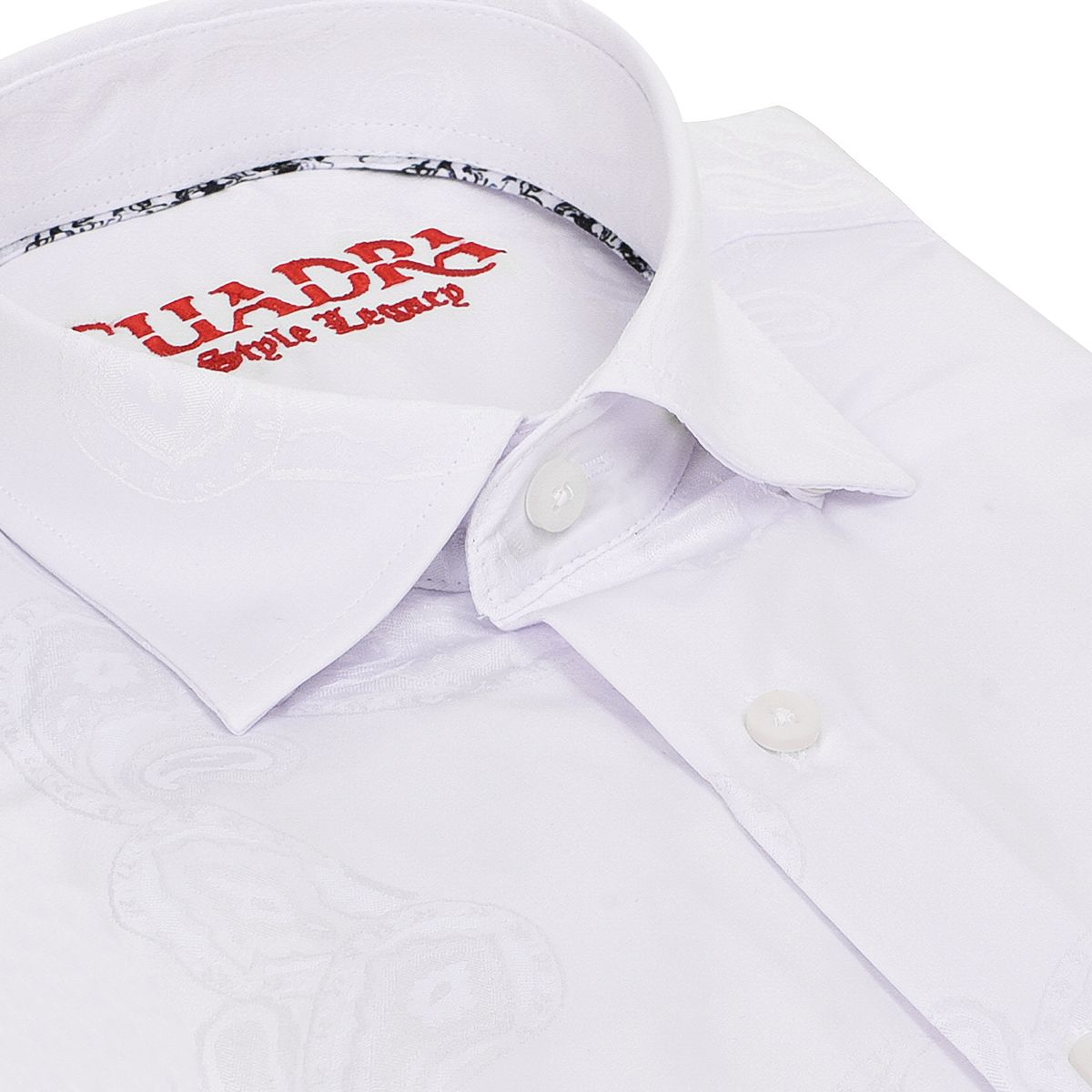 CM04625 - Cuadra white casual dress long sleeve cotton shirt for men-Kuet.us