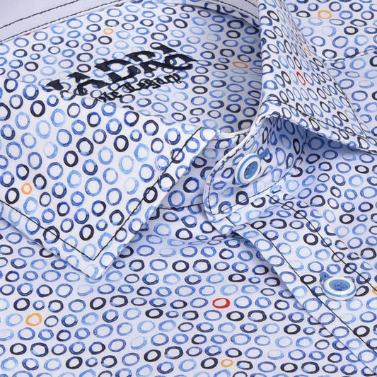 CM0W465 - Cuadra ocean casual fashion circle abstract shirt for men-Kuet.us