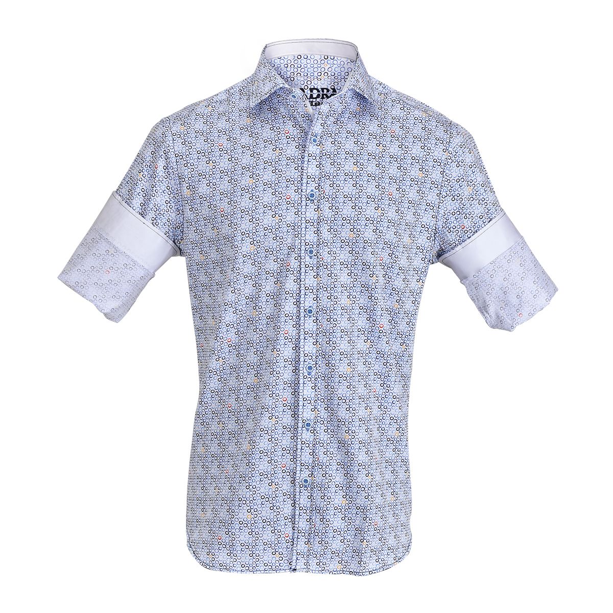 CM0W465 - Cuadra ocean casual fashion circle abstract shirt for men-Kuet.us