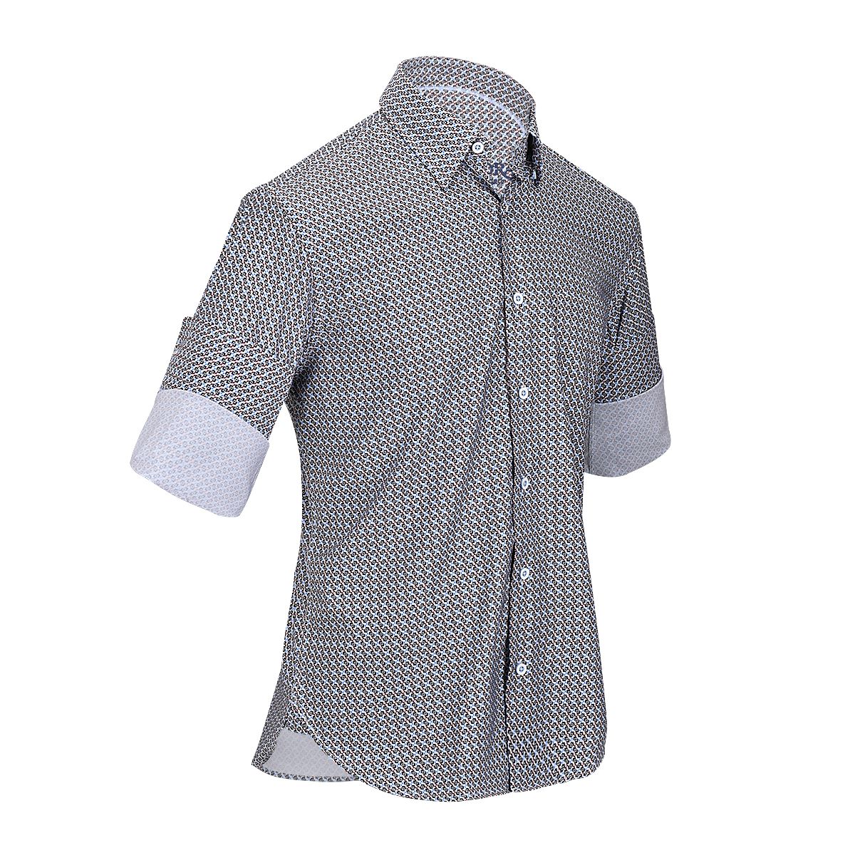 CM46113 - Cuadra multicolor fashion western long sleeve cotton shirt for men-Kuet.us