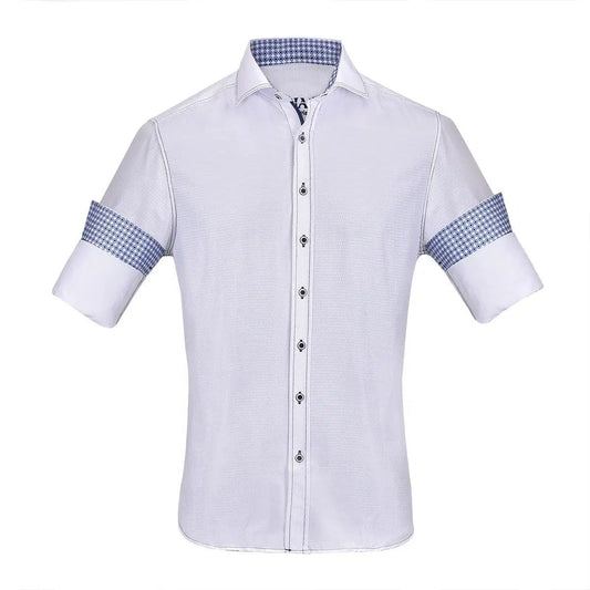 CM59561 - Cuadra white casual fashion shirt for men-Kuet.us