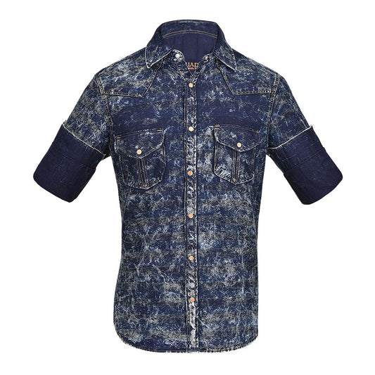 CMRJ104 - Cuadra navy casual cowboy shirt for men-Kuet.us