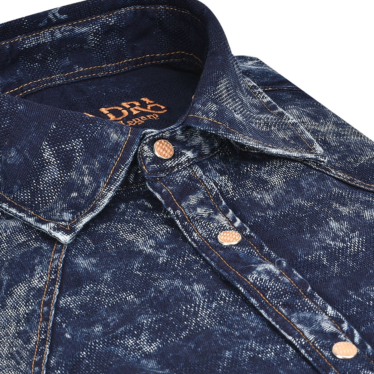 CMRJ104 - Cuadra navy casual cowboy shirt for men-Kuet.us