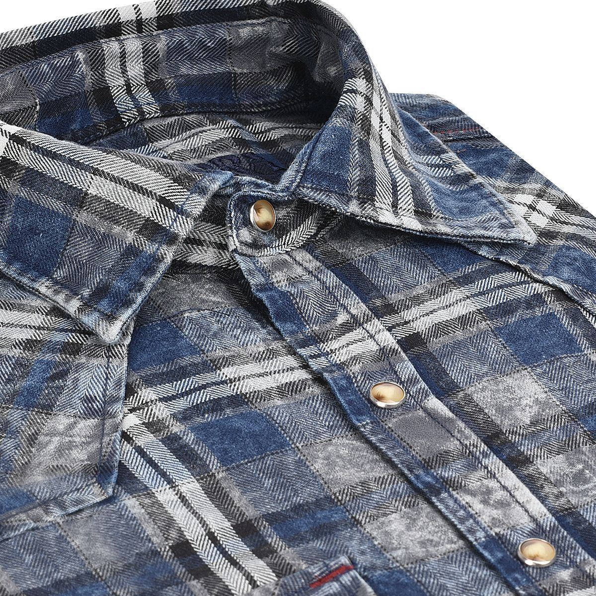 CMRJ455 - Cuadra navy cowboy fashion cotton shirt for men-Kuet.us