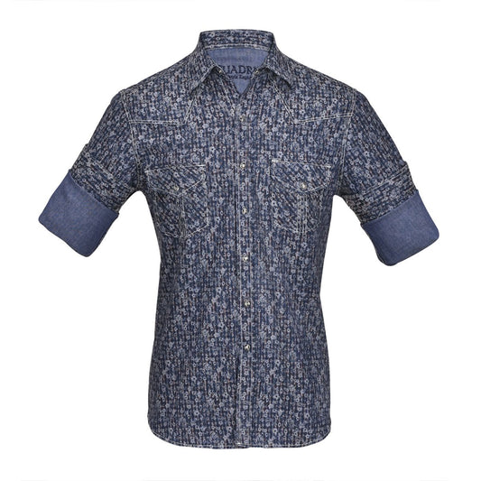 CMRJ608 - Cuadra denim cowboy fashion cotton shirt for men-Kuet.us