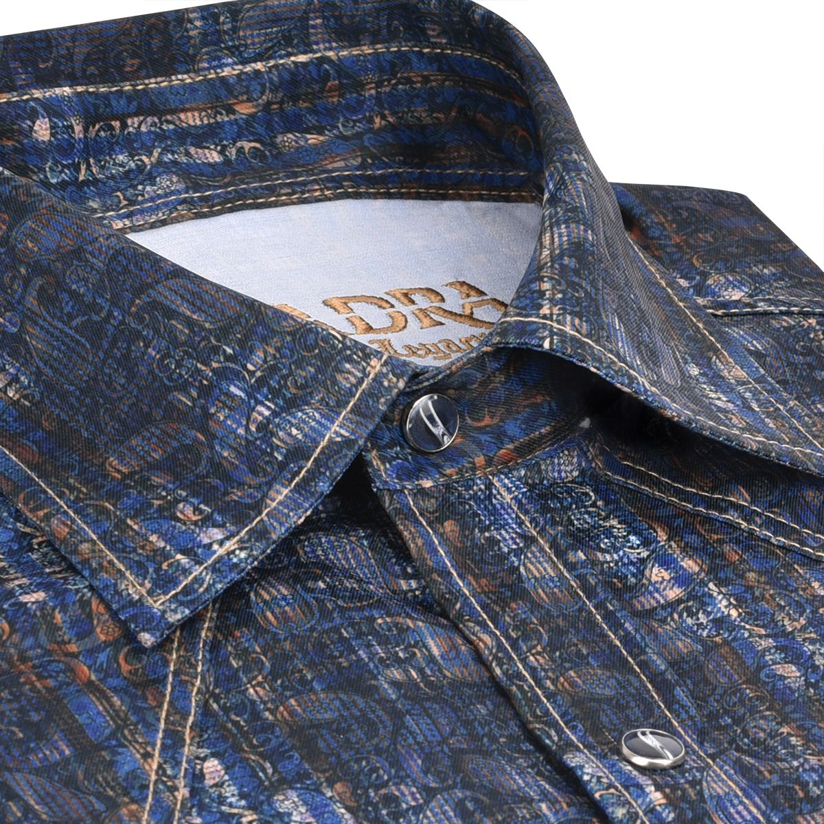CMRJ609 - Cuadra denim cowboy fashion cotton shirt for men-Kuet.us