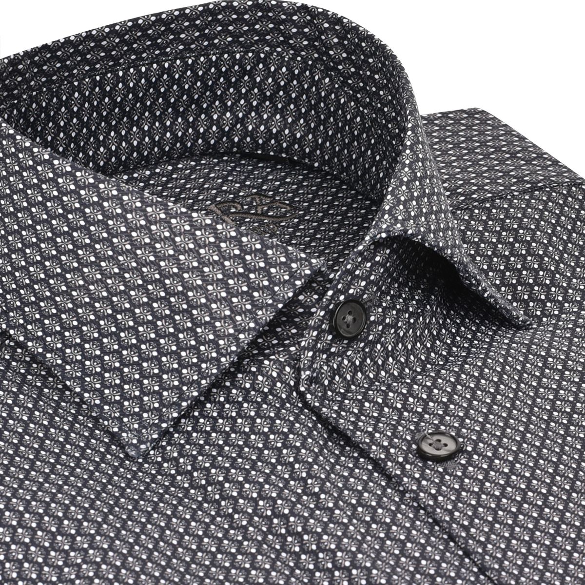 CMW555R - Cuadra black casual fashion cotton shirt for men-Kuet.us
