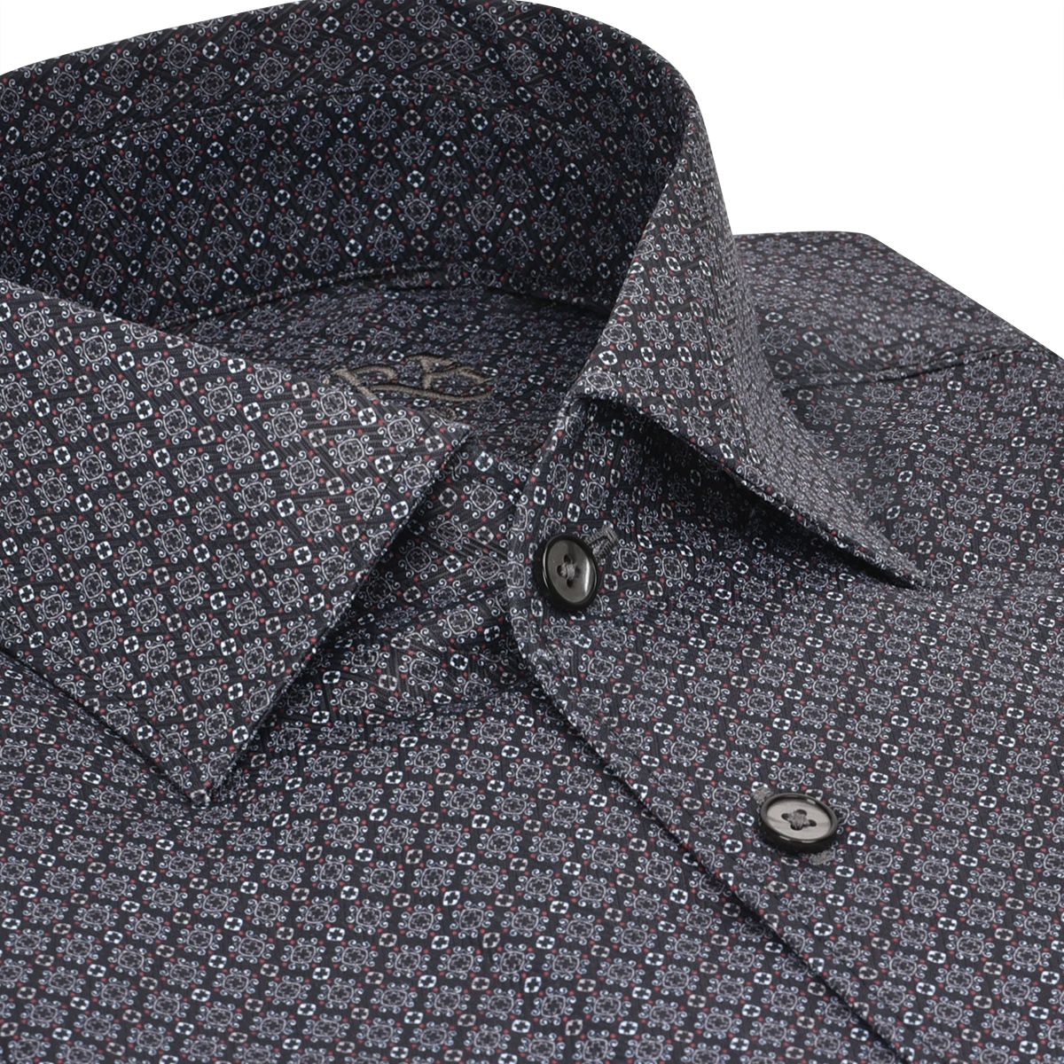 CMW556R - Cuadra black casual fashion cotton shirt for men-Kuet.us