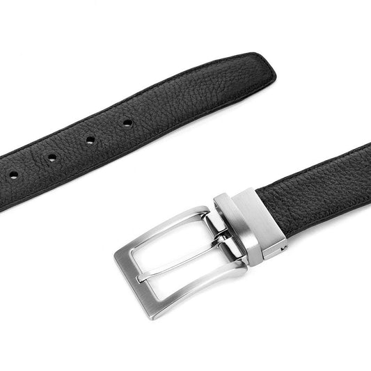 CS241VE - Cuadra black casual dress deer leather belt for men-Kuet.us