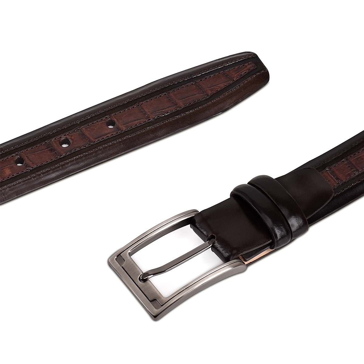 CS246FC - Cuadra brown dress fashion exotic fuscus belt for men-Kuet.us