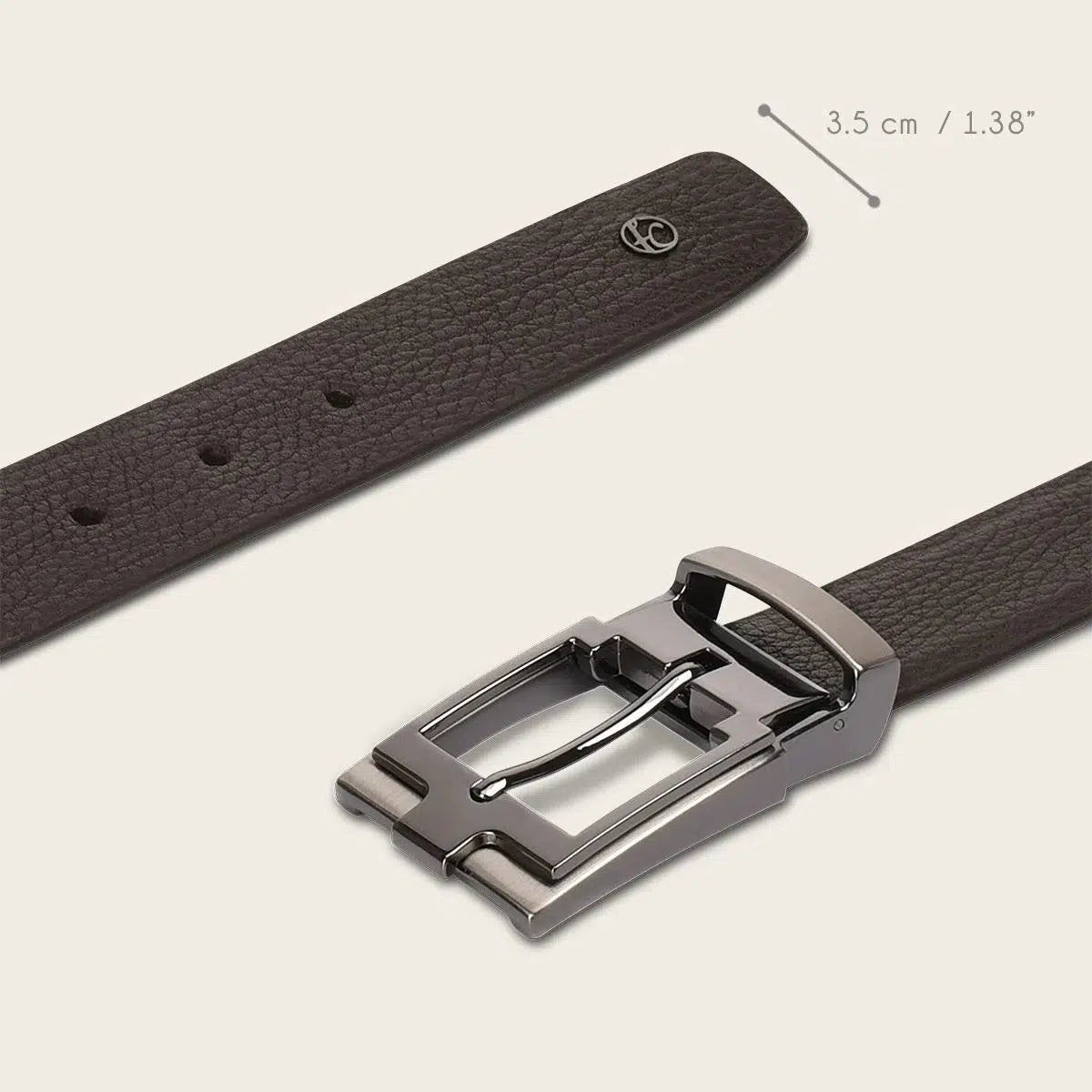 CS552RS - Cuadra brown casual western cowhide leather belt for men.-Kuet.us