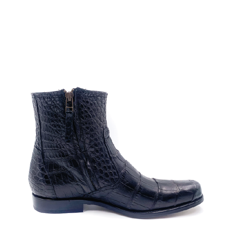 G09LPLP - Cuadra black dress casual alligator ankle boots for men-Kuet.us