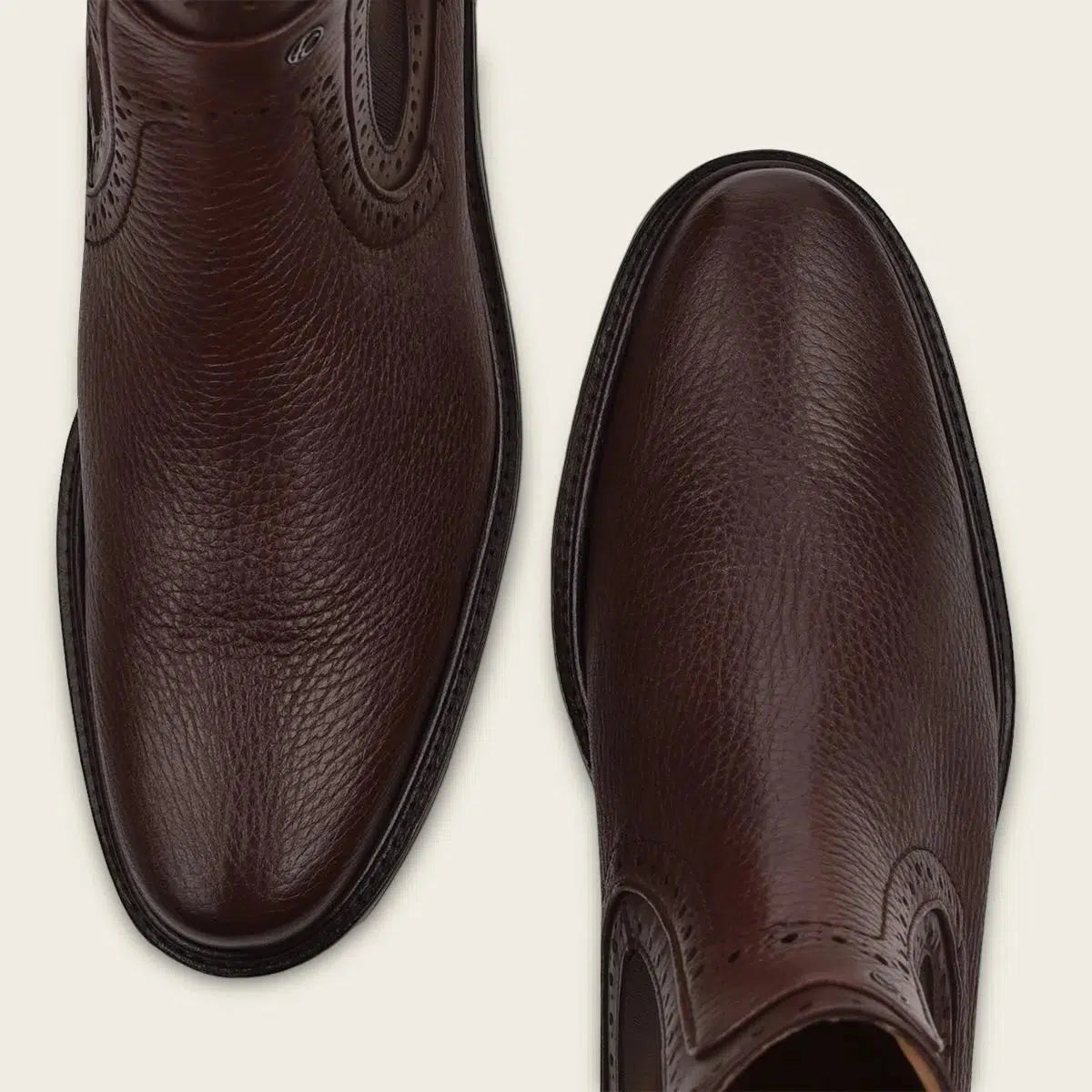 G52VNBI - Cuadra brown dress casual calfskin leather ankle boots for men-Kuet.us