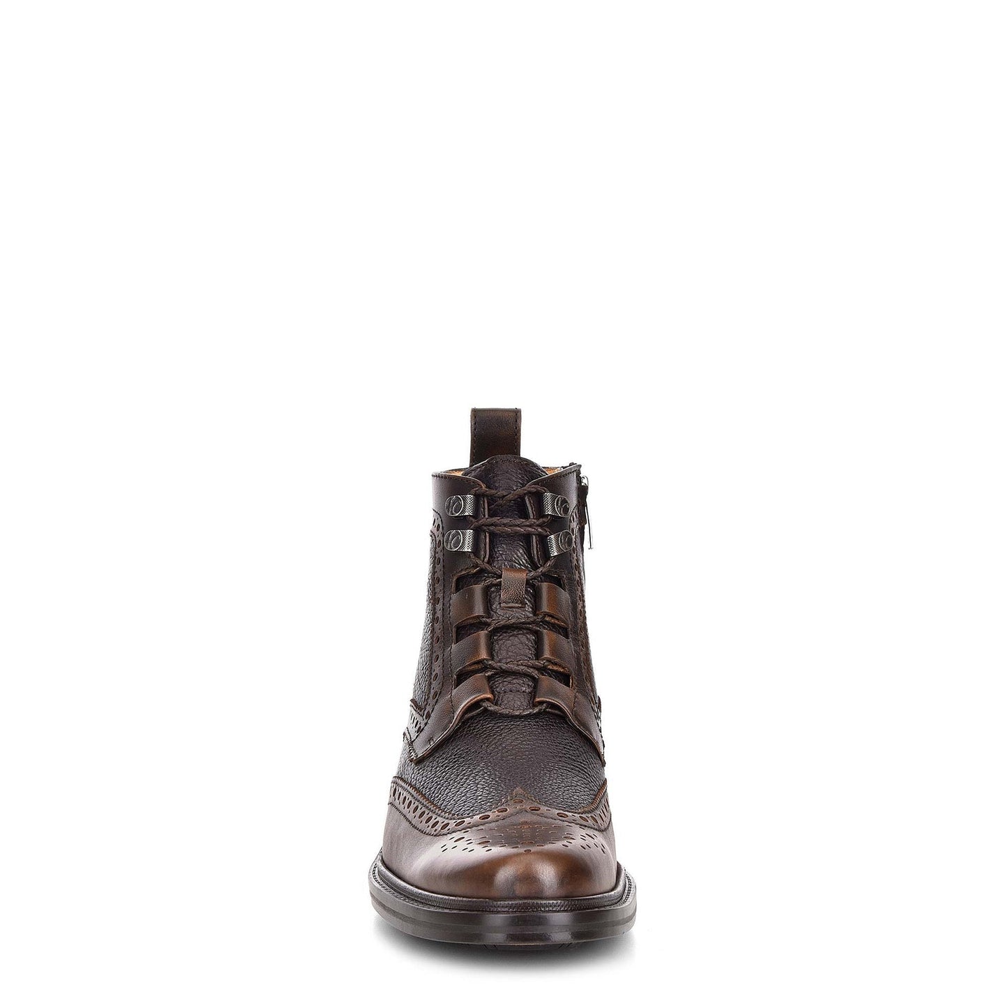 G82EVKB - Cuadra brown casual fashion leather ankle booties for men-Kuet.us