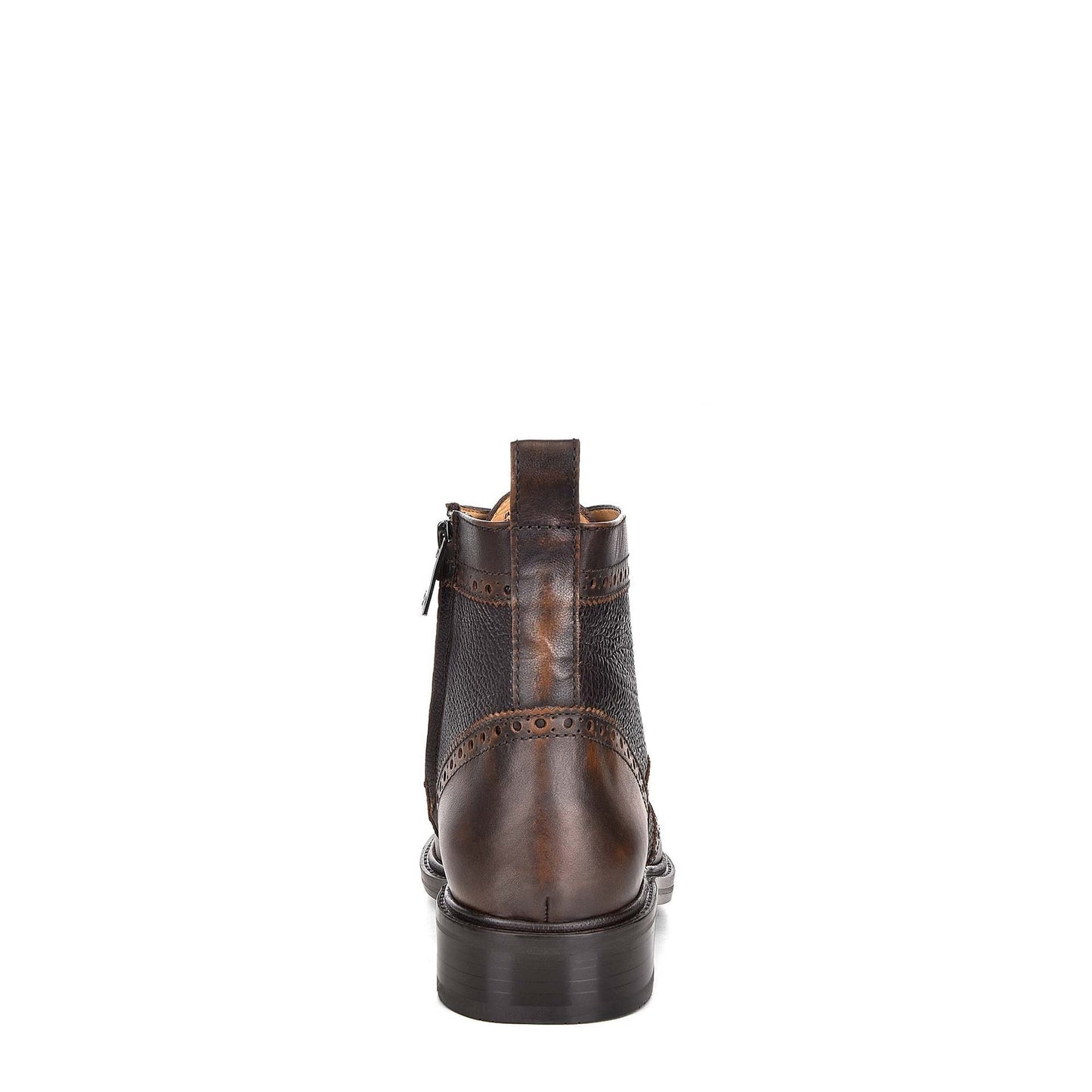 G82EVKB - Cuadra brown casual fashion leather ankle booties for men-Kuet.us