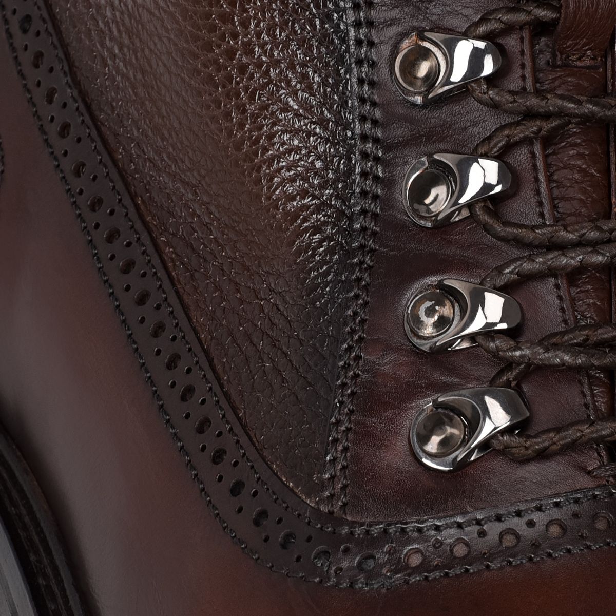 G88BSVN - Cuadra chocolate casual dress calfskin ankle oxford boots for men-Kuet.us