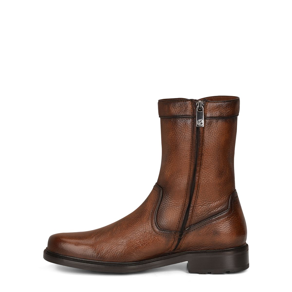G93VNVN - Franco Cuadra brown dress casual deer leather ankle boots for men-Kuet.us
