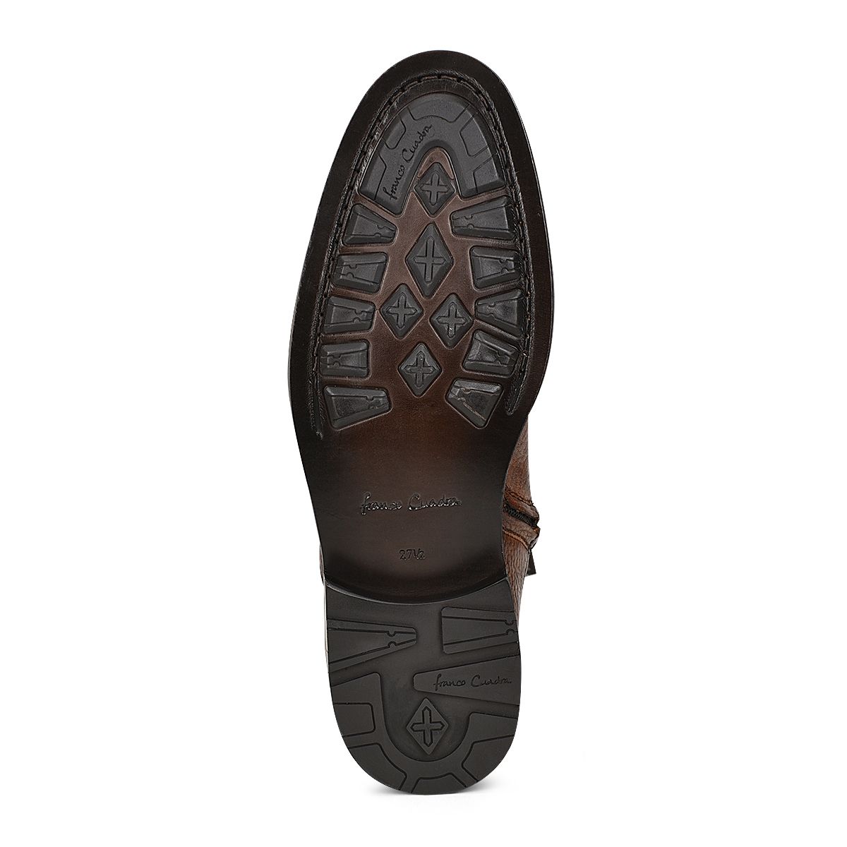 G93VNVN - Franco Cuadra brown dress casual deer leather ankle boots for men-Kuet.us