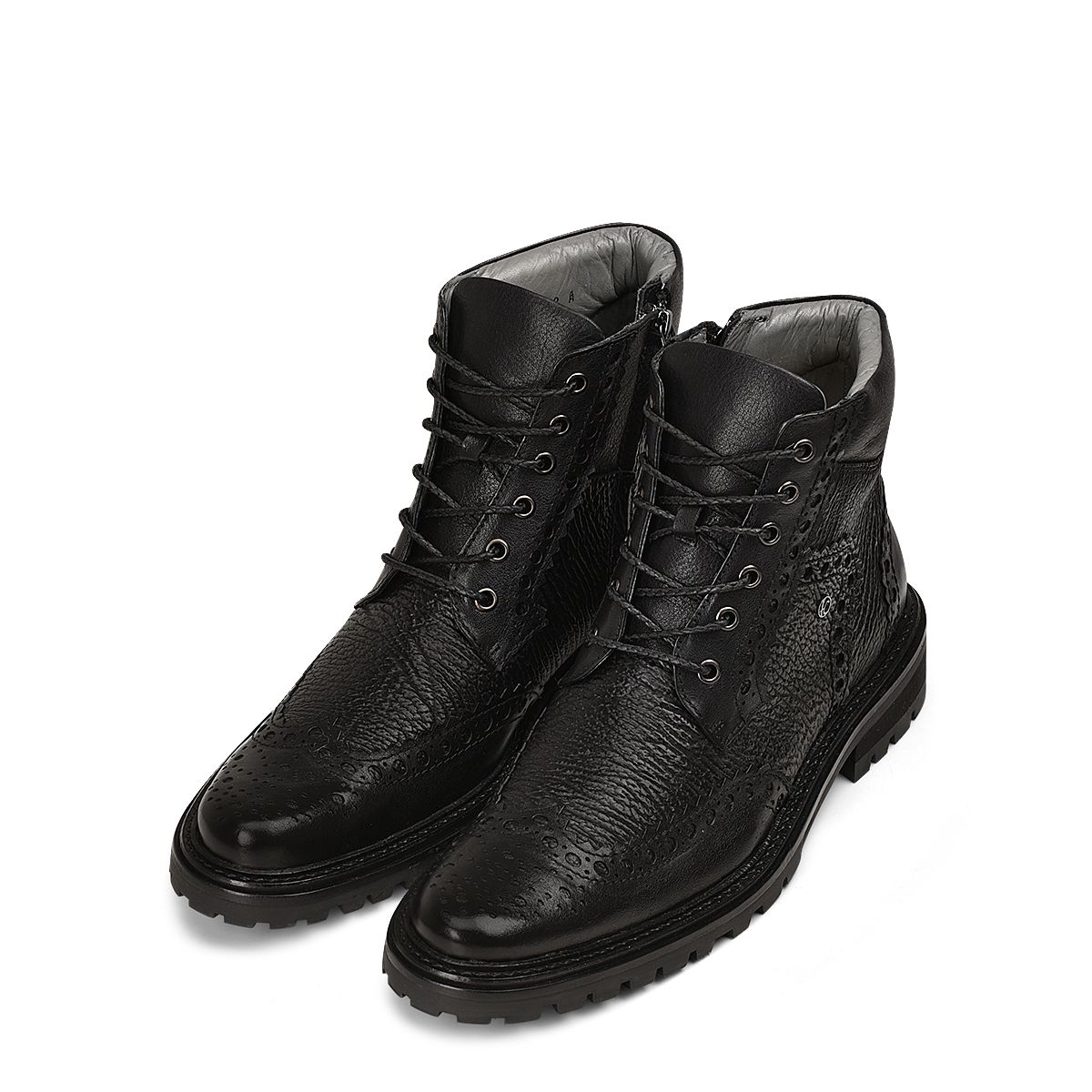 G94KRSK - Cuadra black casual vintage fashion shark ankle booties for men.-Kuet.us
