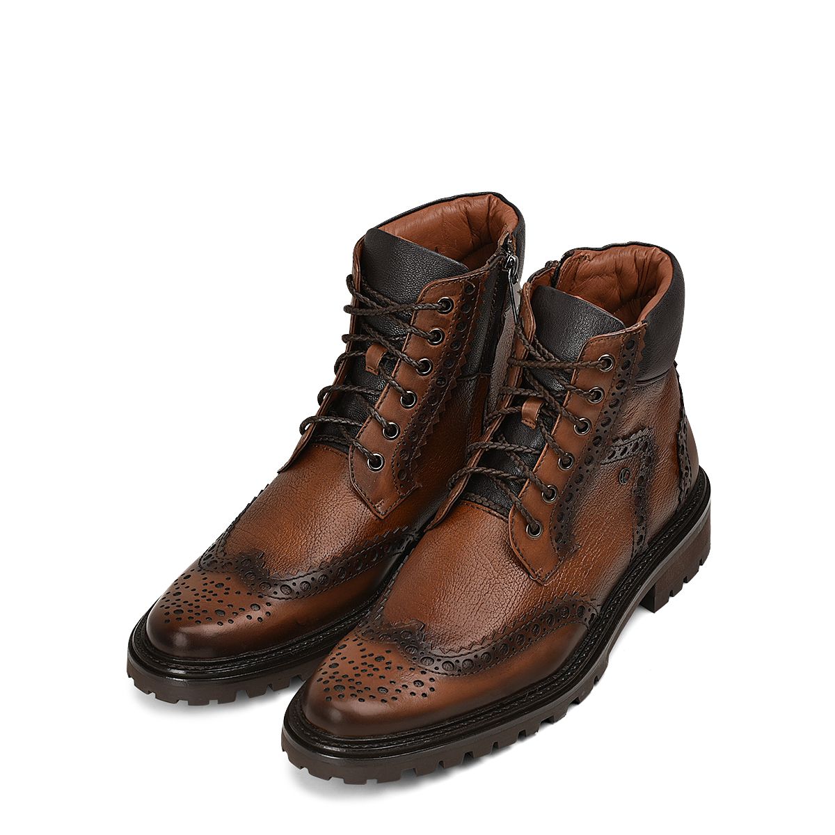 G94TMVF - Cuadra honey casual vintage fashion cowhide ankle booties for men.-Kuet.us