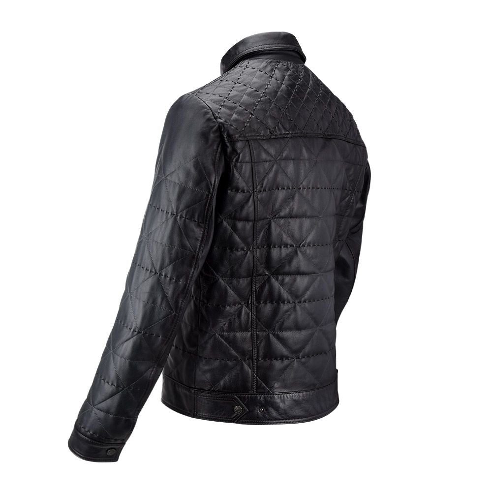 H227COC MONTECARLO. CUADRA BLOUSON BIKER LEATHER JACKET FOR MEN.-Kuet.us