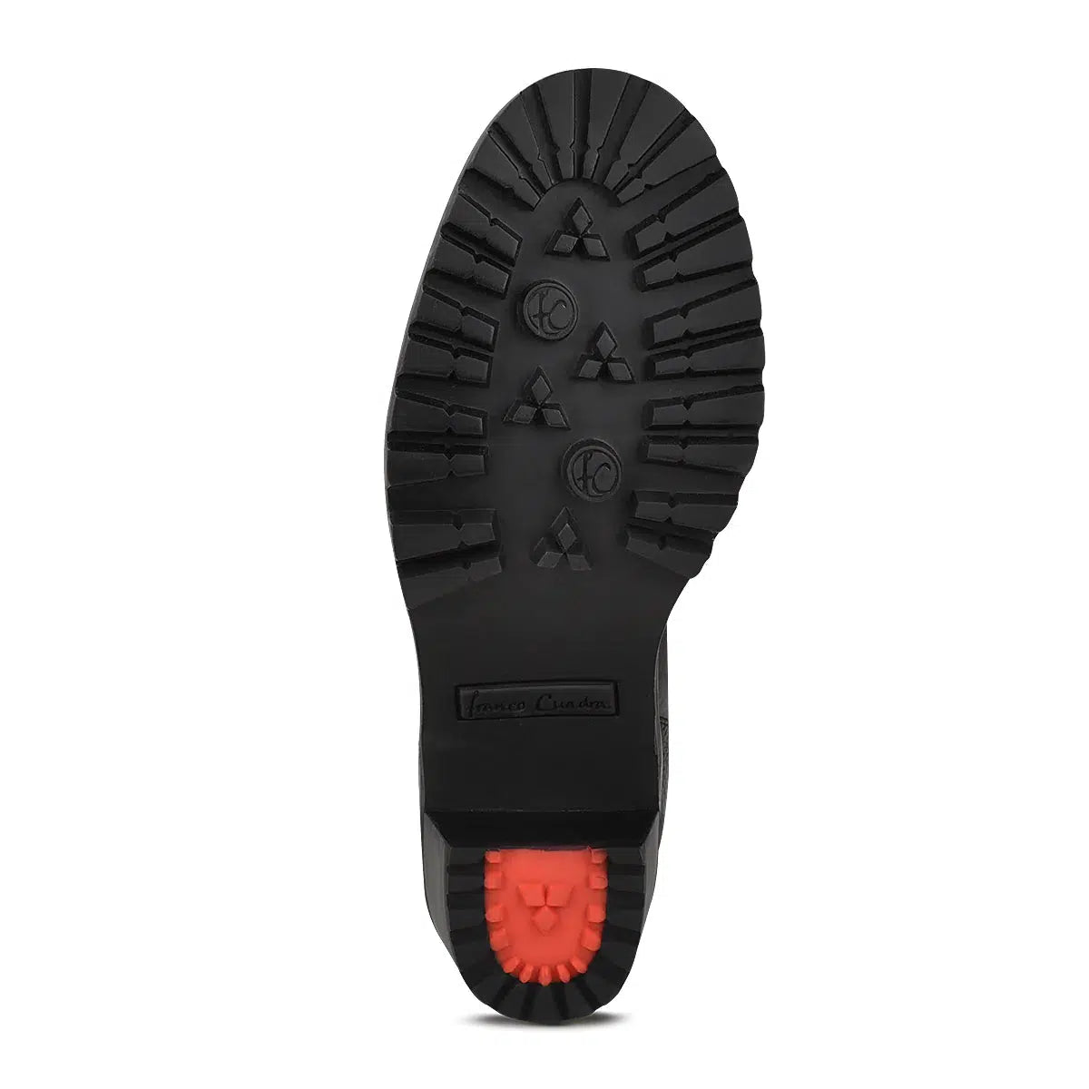 K34MTTS - Cuadra black fashion stingray ankle combat boots for women-Kuet.us