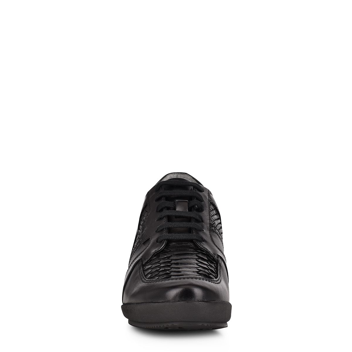 L26PBTS - Cuadra black casual fashion python sneakers for men-Kuet.us