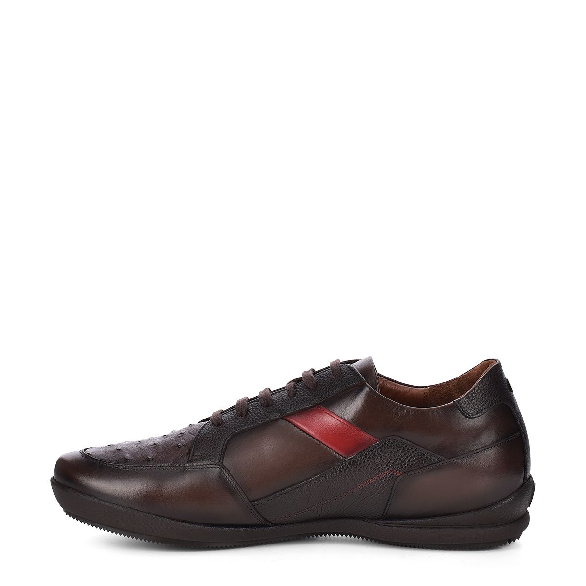 L27AVTS - Cuadra tobacco casual fashion ostrich sneakers for men-Kuet.us