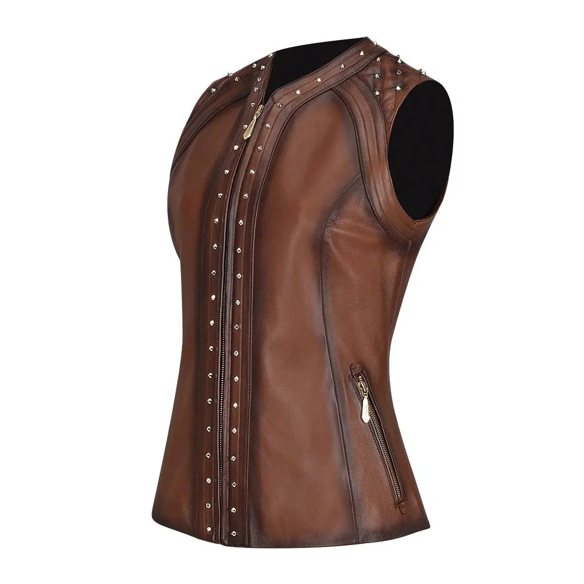 quui felt leather vest ベスト The Club Cut Men's Motorcycle Leather Vest, Multiple Colors