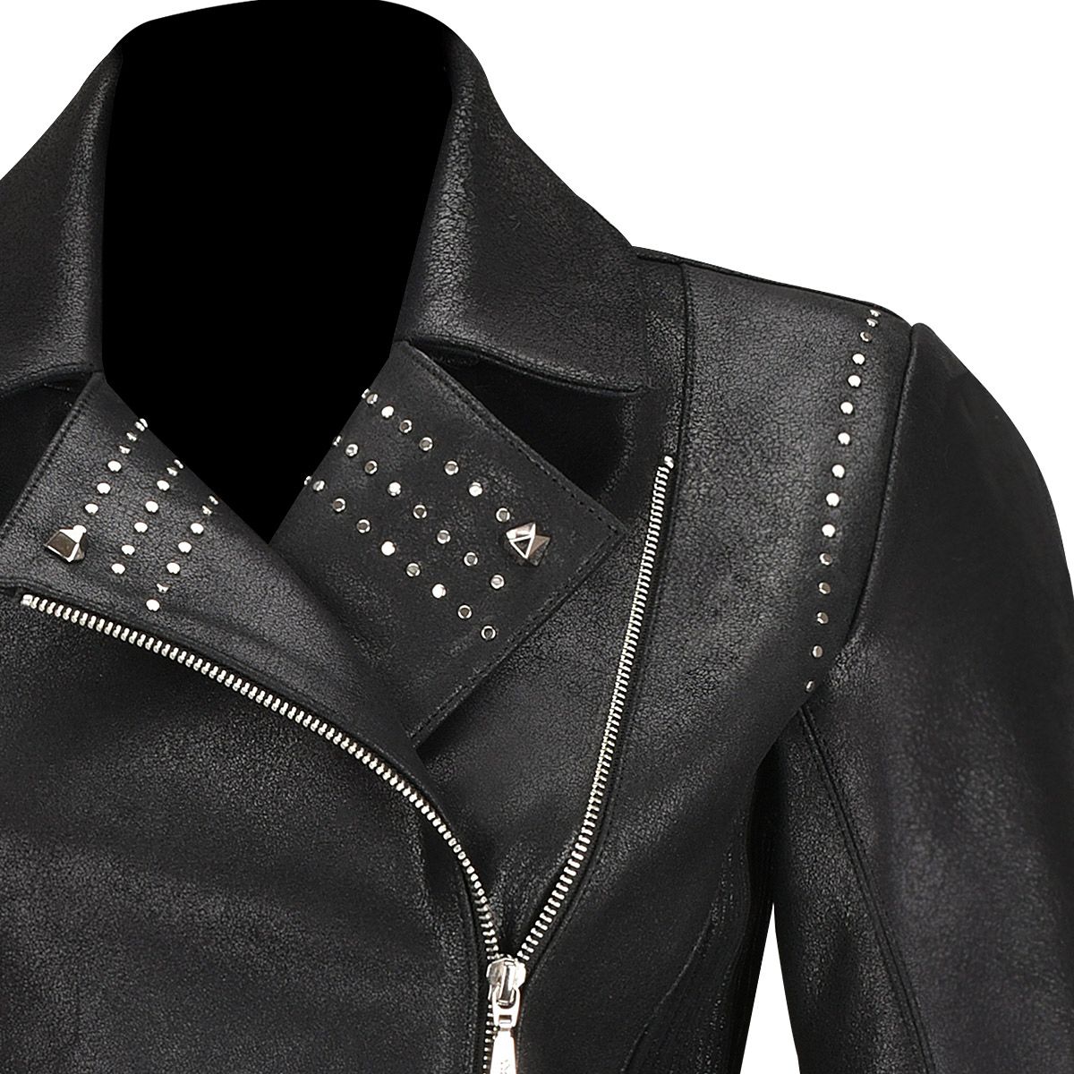 M293COC - Cuadra black western fashion lambskin leather jacket for women-Kuet.us