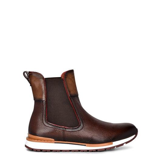 N50VNTS - Cuadra brown casual fashion deer leather sneaker boots for men-Kuet.us