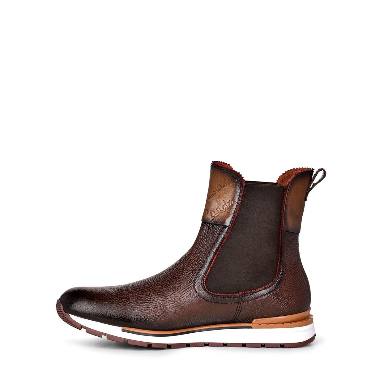 N50VNTS - Cuadra brown casual fashion deer leather sneaker boots for men-Kuet.us