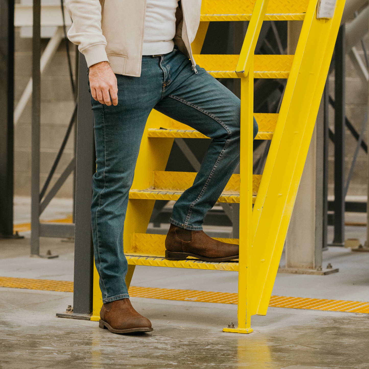 STEEL TOE CHELSEA BOOT BRONX MOKA