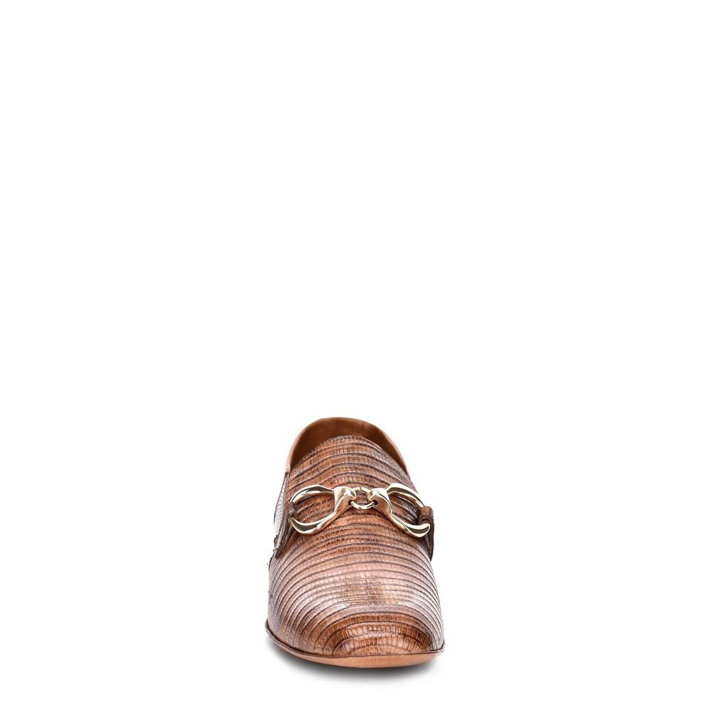 S33LTLT - Cuadra taupe dress casual lizard plain bit loafer for women-Kuet.us