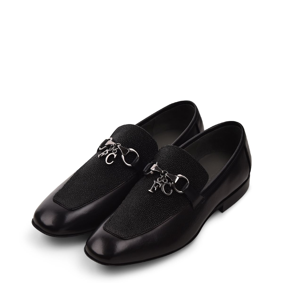 S46MTTS - Cuadra black dress casual stingray bit loafer for women-Kuet.us