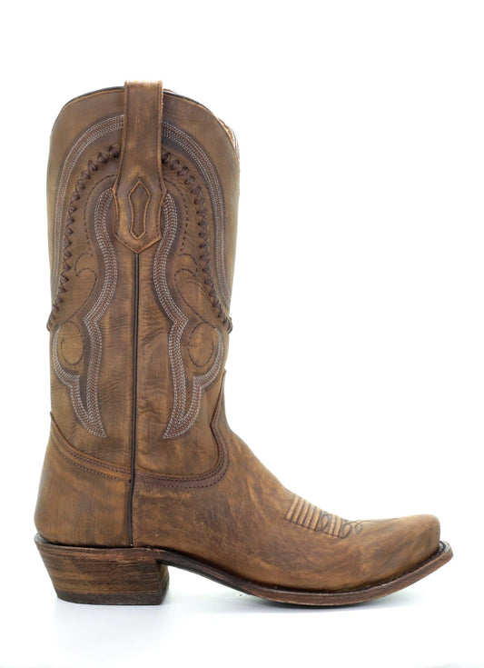 A3479 - Corral gold western cowboy leather boots for men-Kuet.us