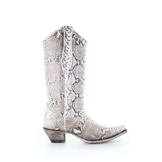 A3798 - Corral western cowboy python snip boots for women-Kuet.us