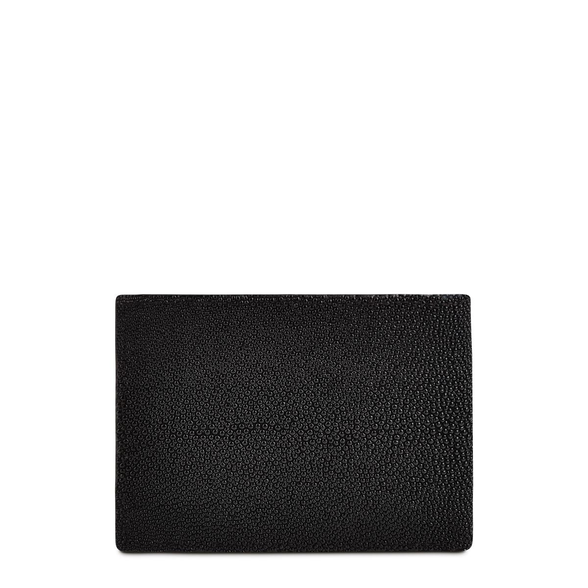 B2910MA - CUADRA BLACK FASHION STINGRAY LEATHER BI FOLD WALLET FOR MEN.-Kuet