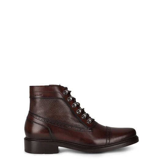 G88BSVN - Cuadra chocolate casual dress calfskin ankle oxford boots for men-Kuet.us