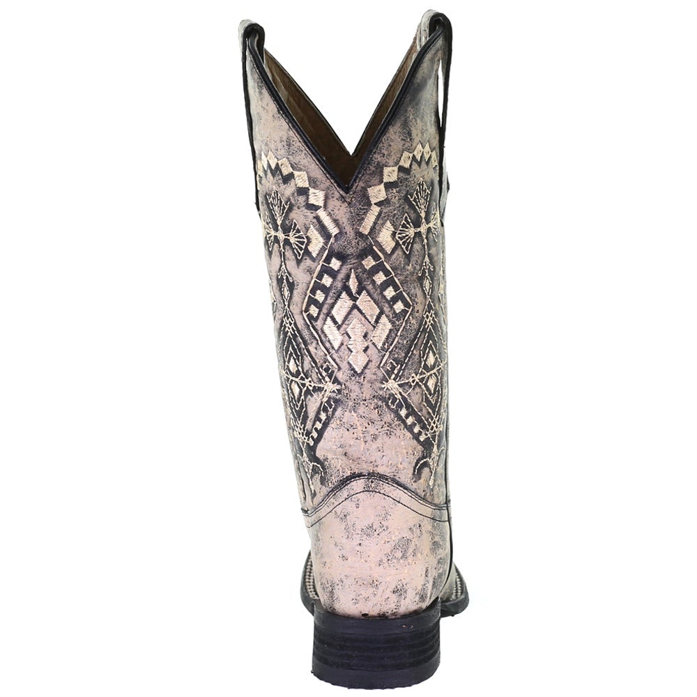 L5525 - Circle G sand western cowgirl leather boots for women-Kuet.us