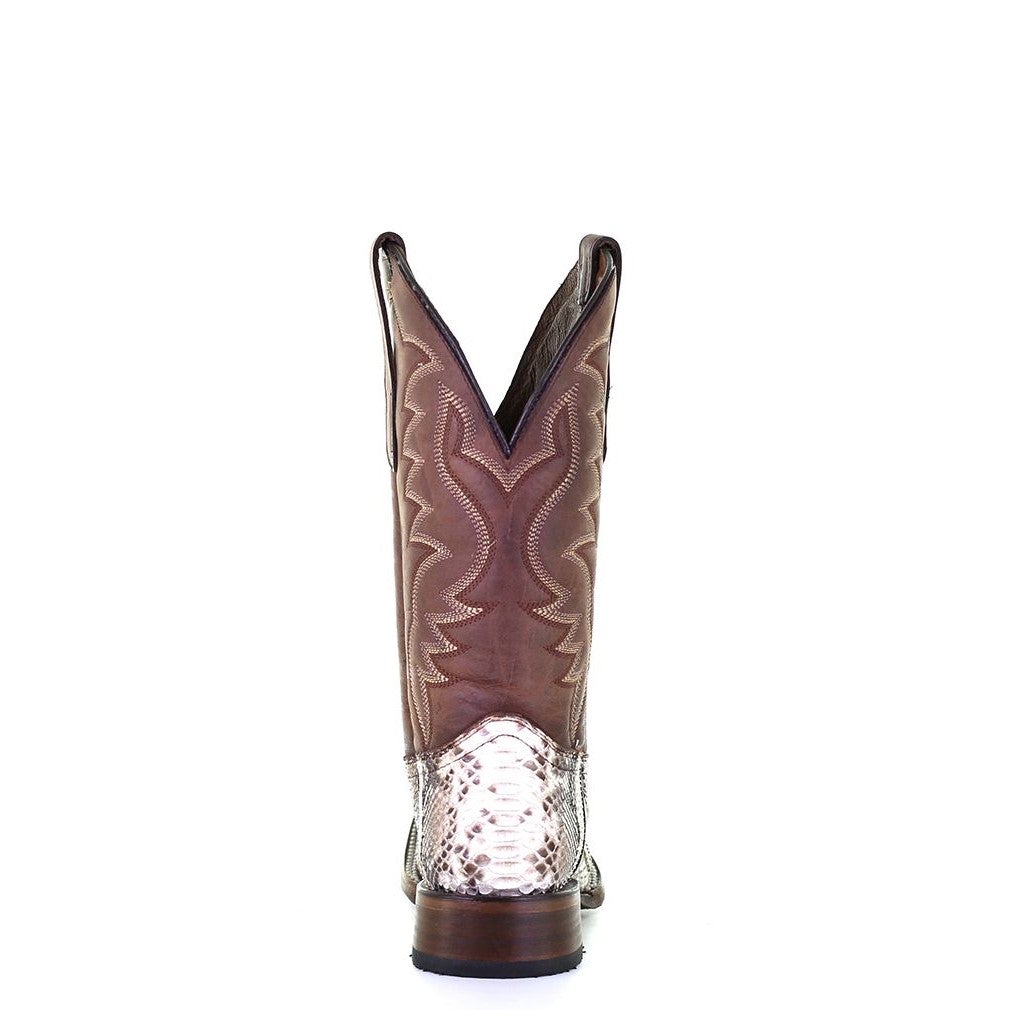 L5740 - Corral natural western roper python boots for men-Kuet.us