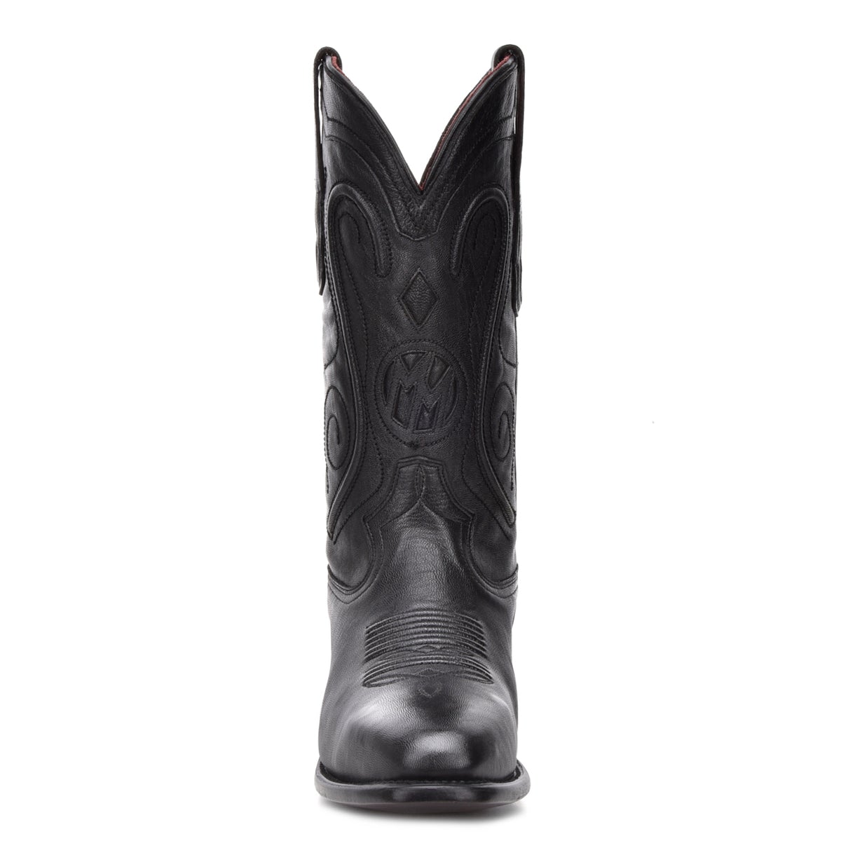 M2136 - Montana black dress cowboy cowhide boots for men-Kuet.us