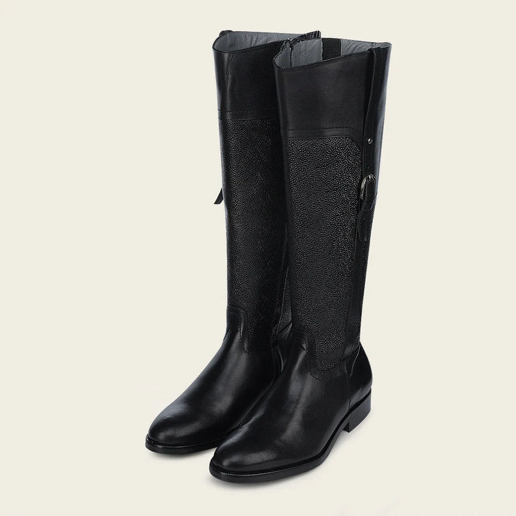05TTSNI - Franco Cuadra Black Riding Boots for Women