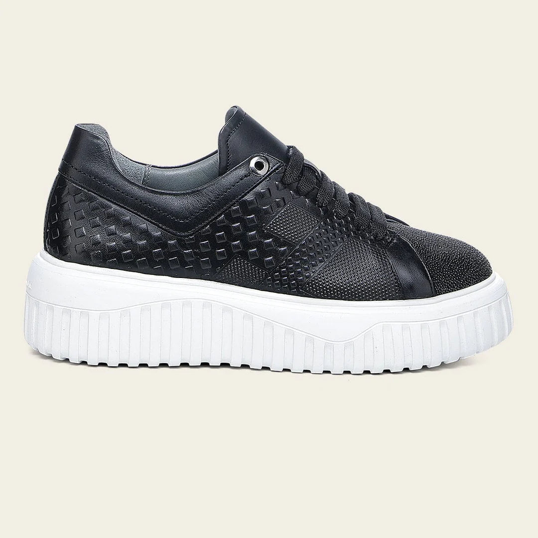 02LMTTS - Cuadra Black Stingray Sneakers for Women