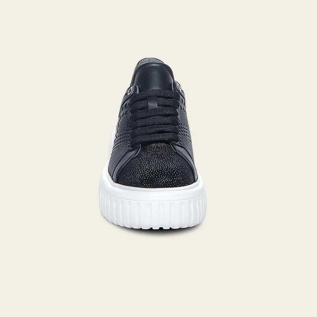 02LMTTS - Cuadra Black Stingray Sneakers for Women