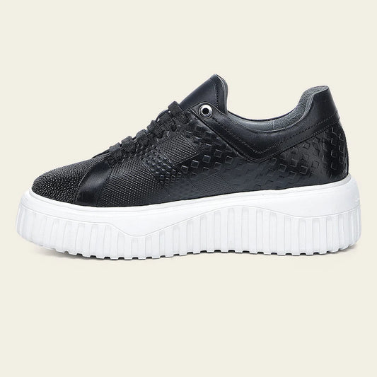 02LMTTS - Cuadra Black Stingray Sneakers for Women